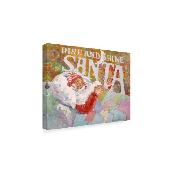 Hal Frenck 'Rise And Shine Santa' Canvas Art,18x24